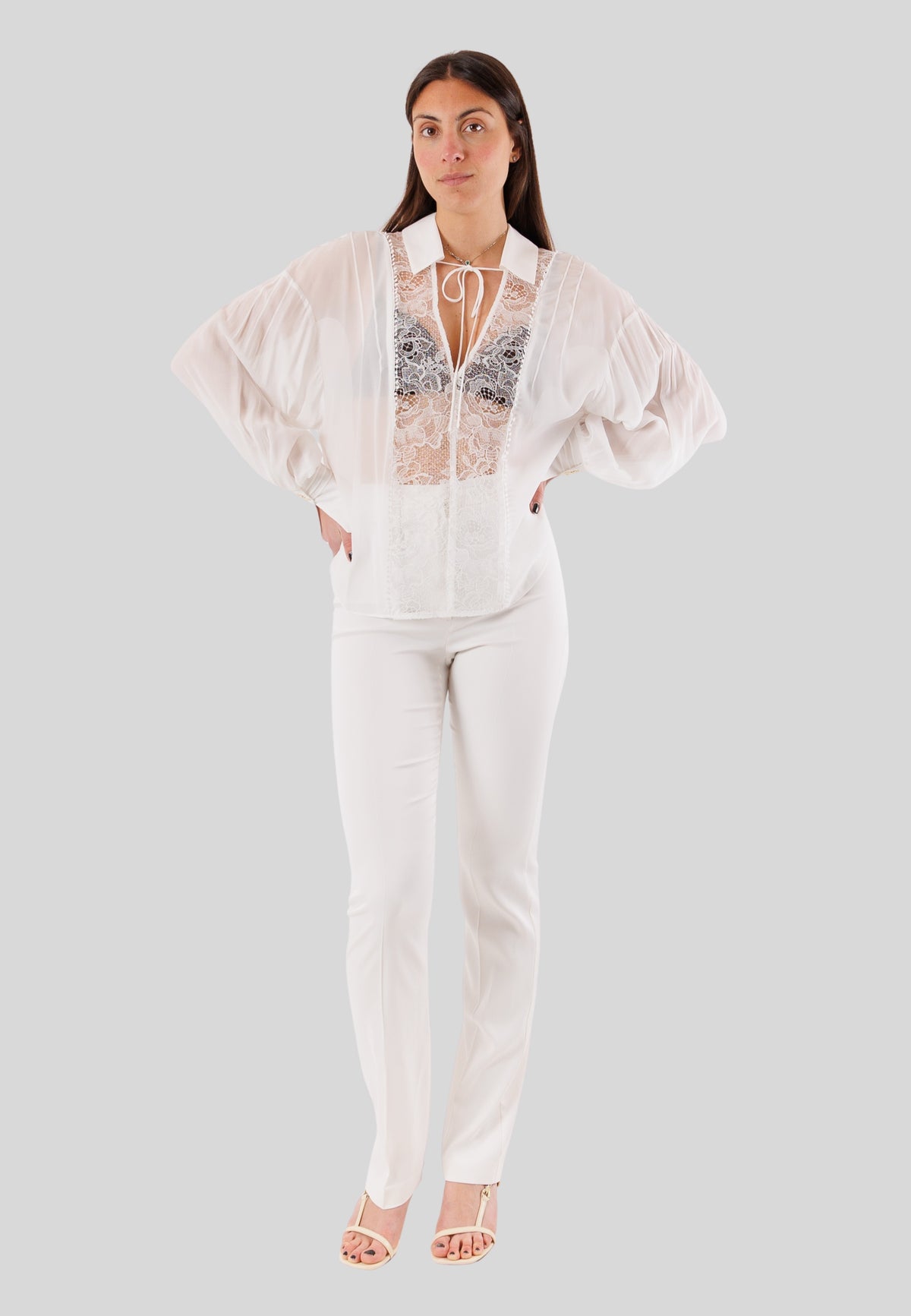 PATRIZIA PEPE Women's White Trousers