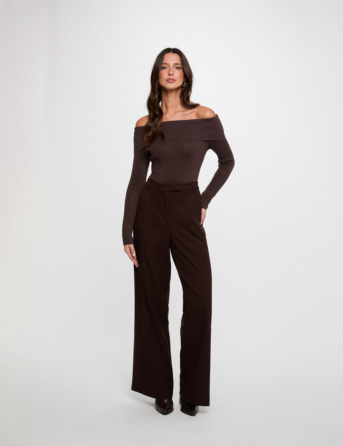 Morgan MILA maglia scollo bardot