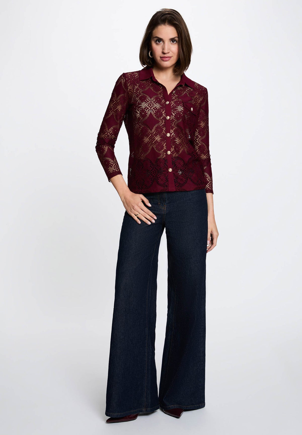 MORGAN DE TOI Women's T-shirt BURGUNDY