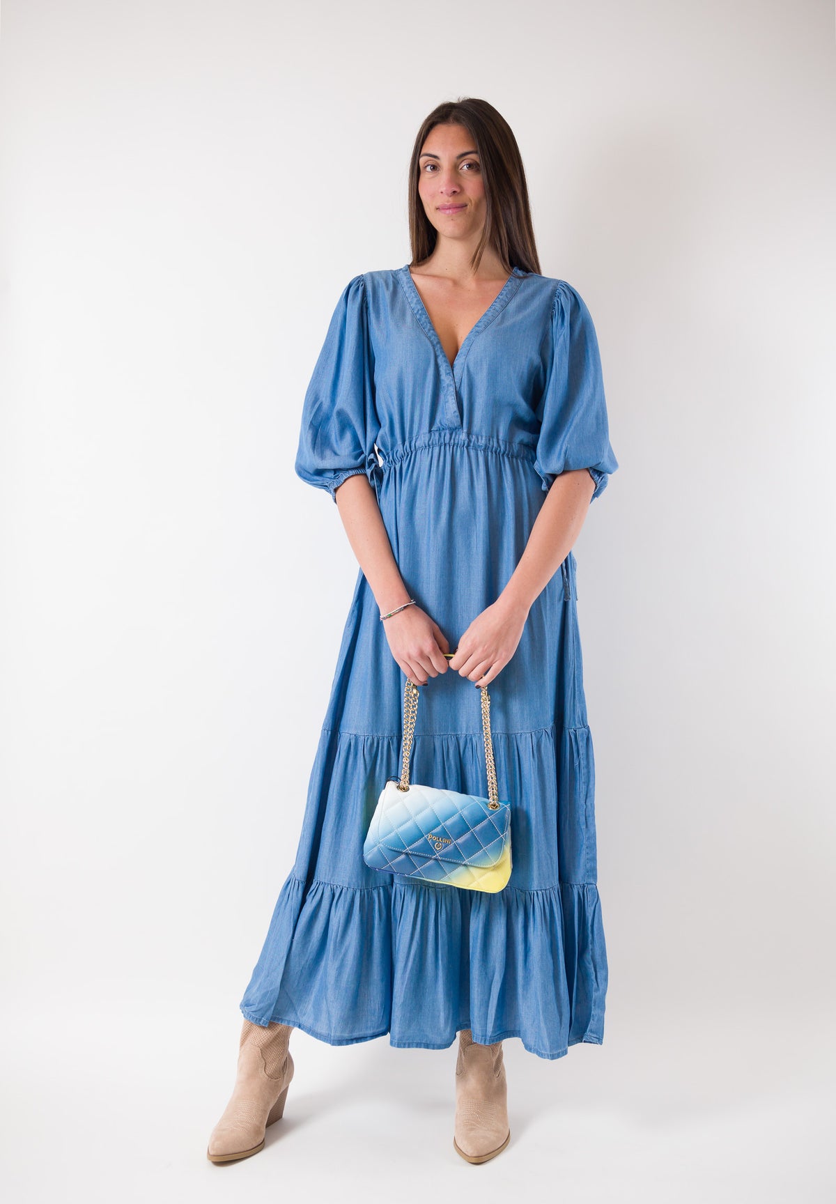 Abito lungo denim Z466CE