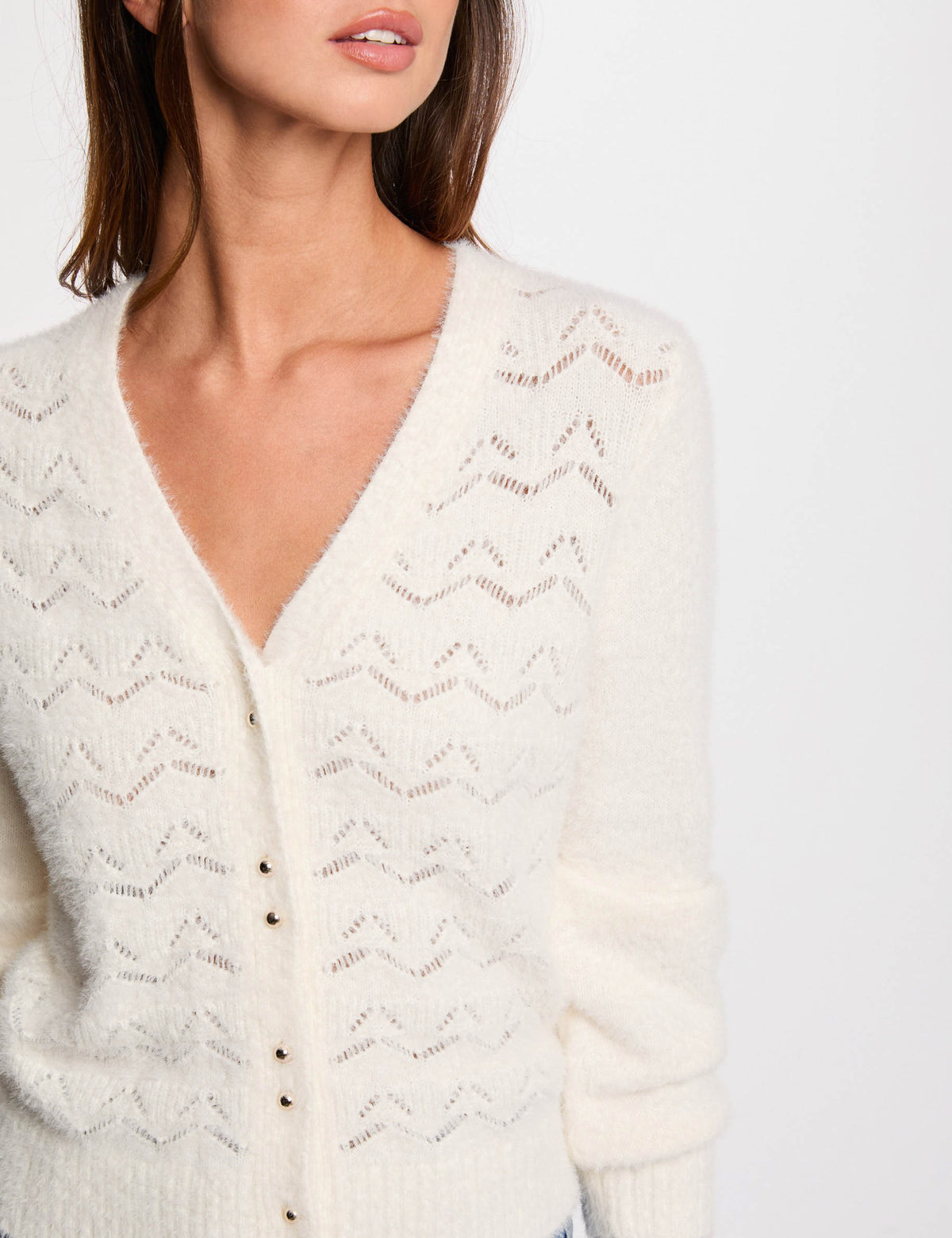 MORGAN DE TOI Women's Cardigan IVORY