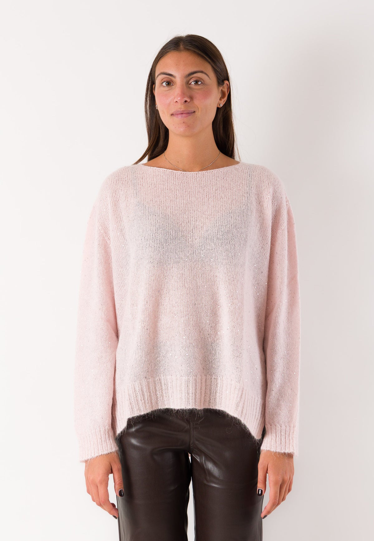Maglia morbida girocollo essenziale 3M1801
