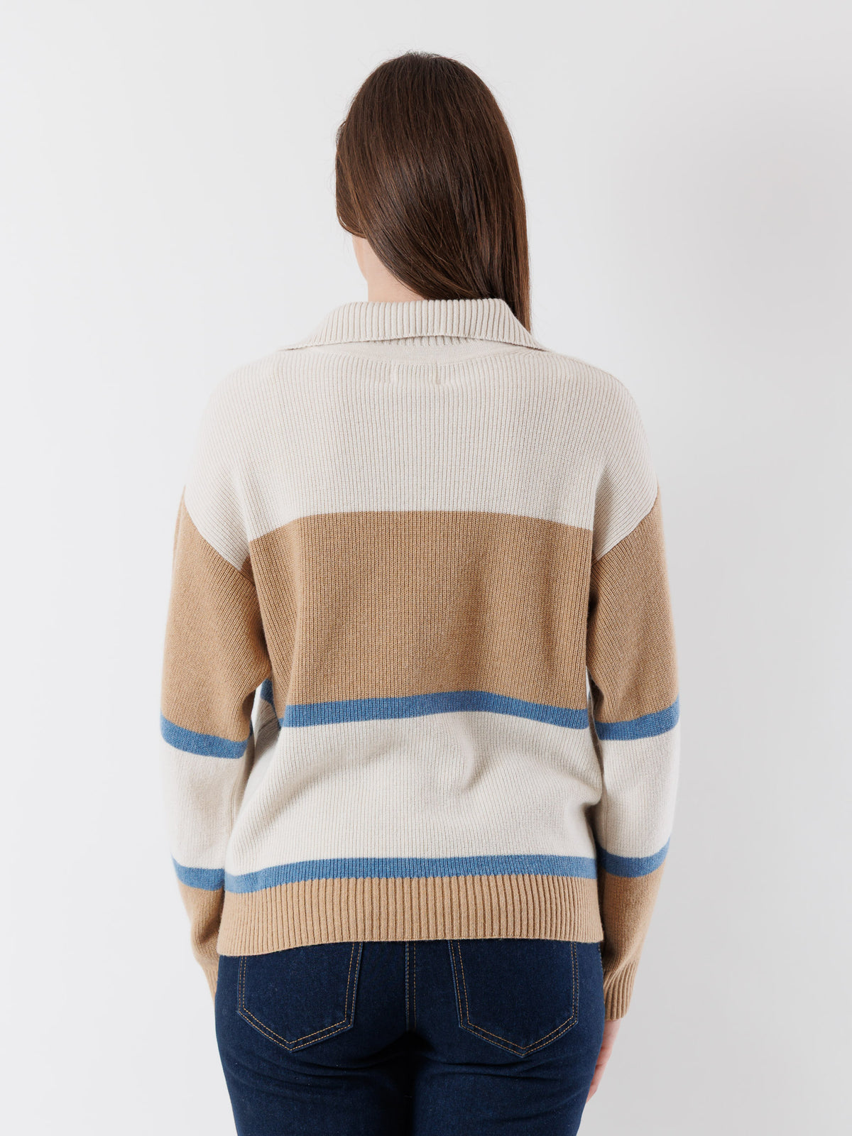 Maglia polo in misto lana e cashmere BY09087