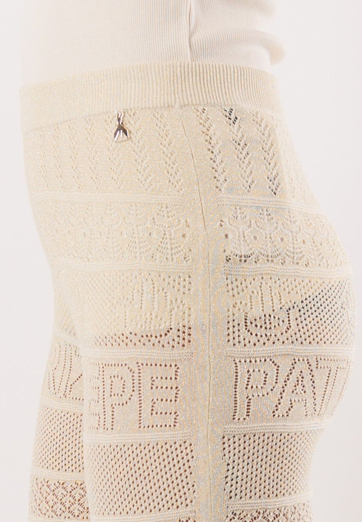 Pantaloni PATRIZIA PEPE Donna Summer cream lurex