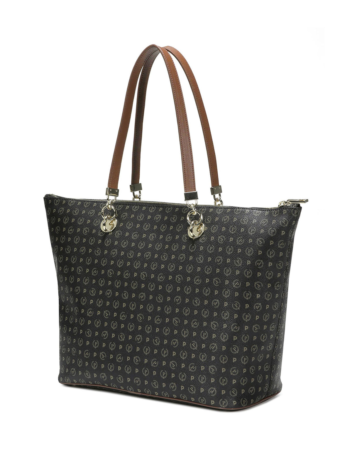 Shopping Bag Heritage Logo Classic Nero/marrone TE8410PP02Q1100DPVC NERO