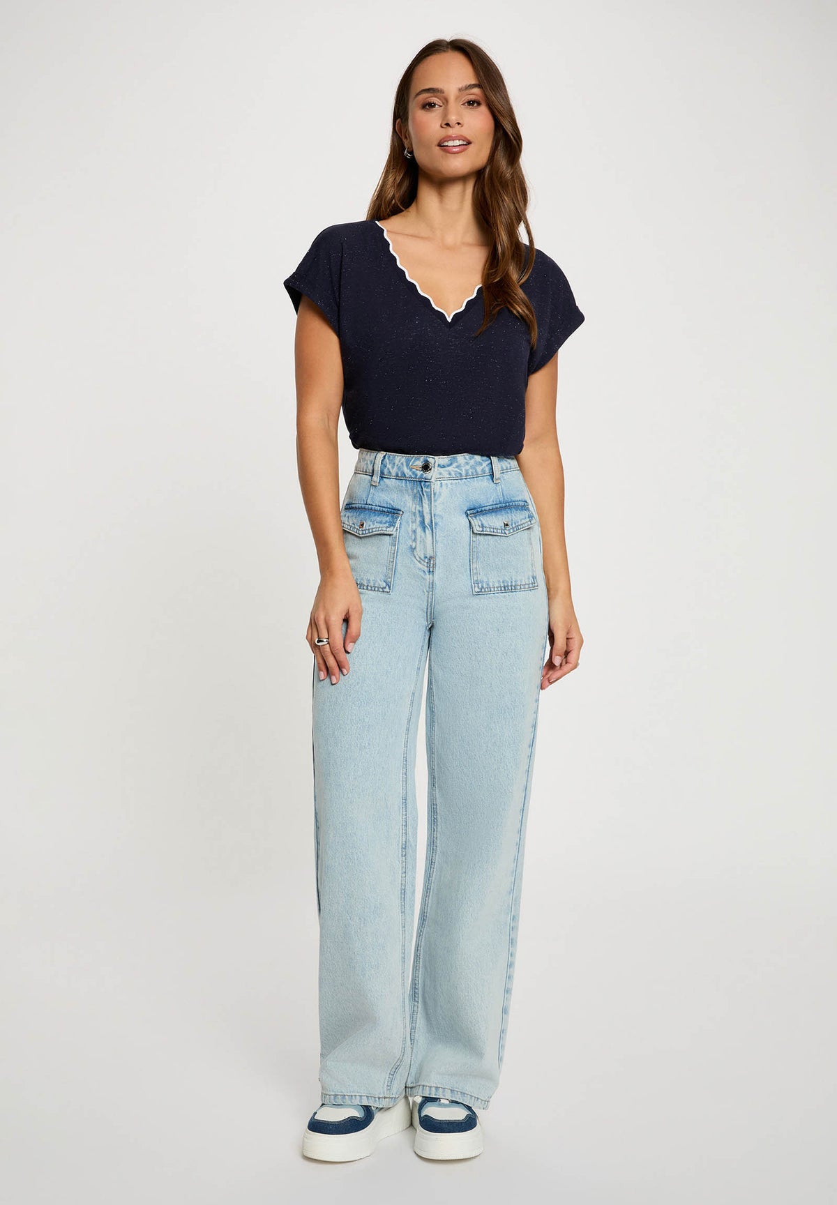 MORGAN DE TOI Women's T-shirt NAVY BLUE