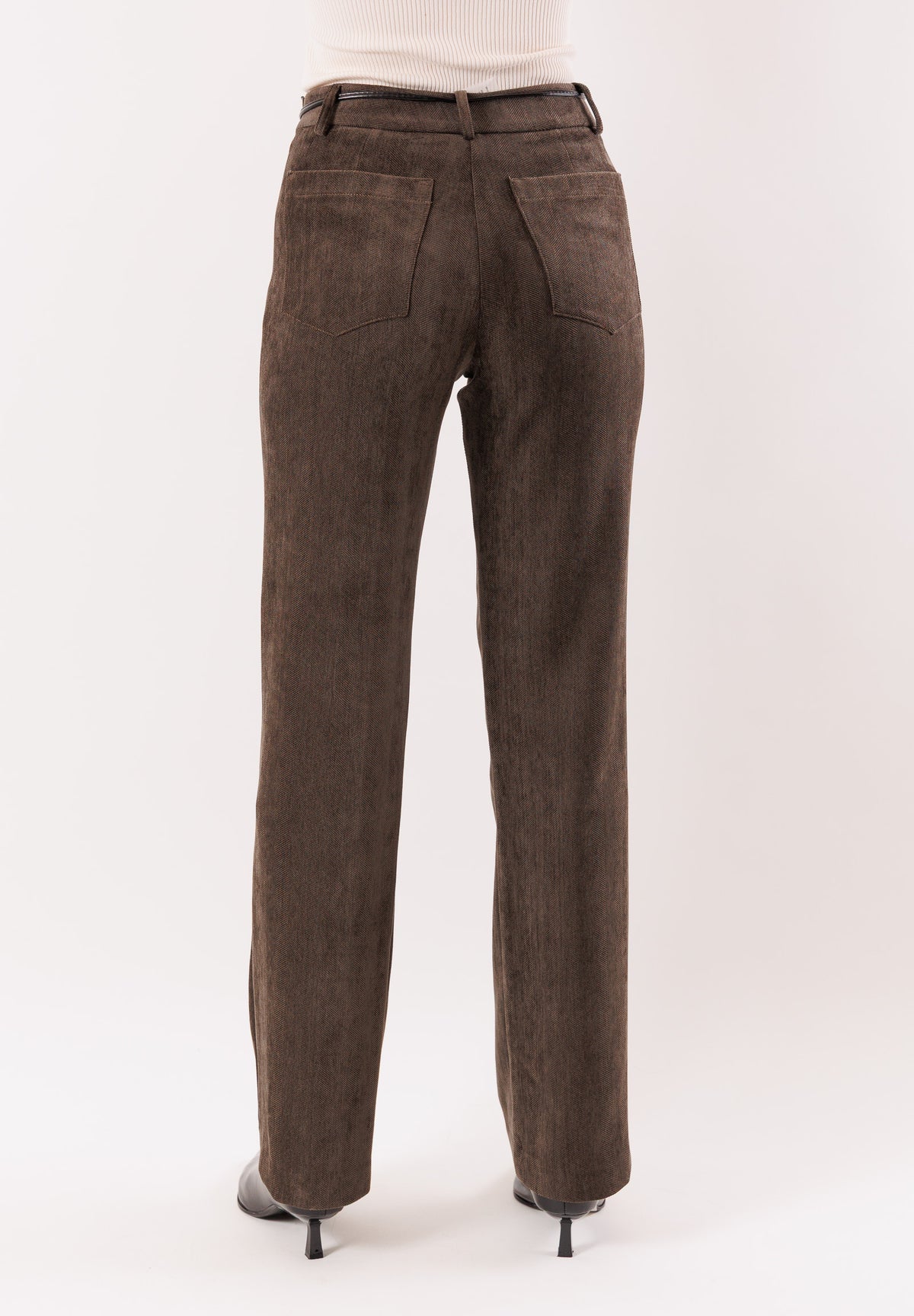 Pantaloni a gamba dritta con laccio in vita AI25687