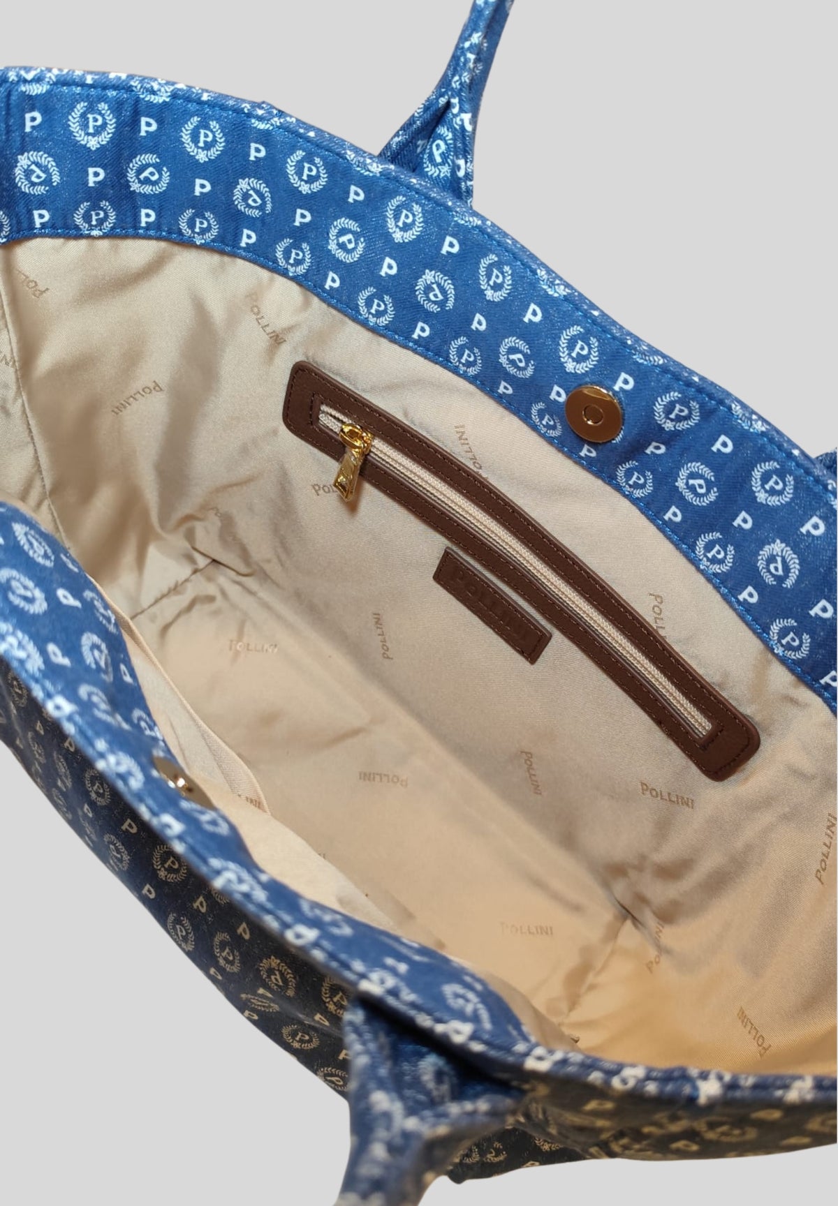 Shopper monogram blu heritage TE8482